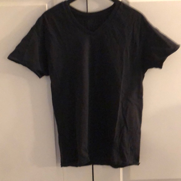 Mens black v neck t shirt - Picture 1 of 4